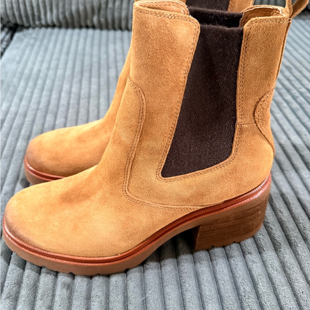 Tan Suede Ankle Boots